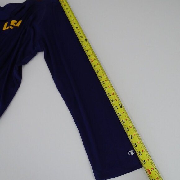 Champion LSU Tigers Long Sleeve Shirt Athletic Top Men Size L Purple Polyester - Picture 10 of 11